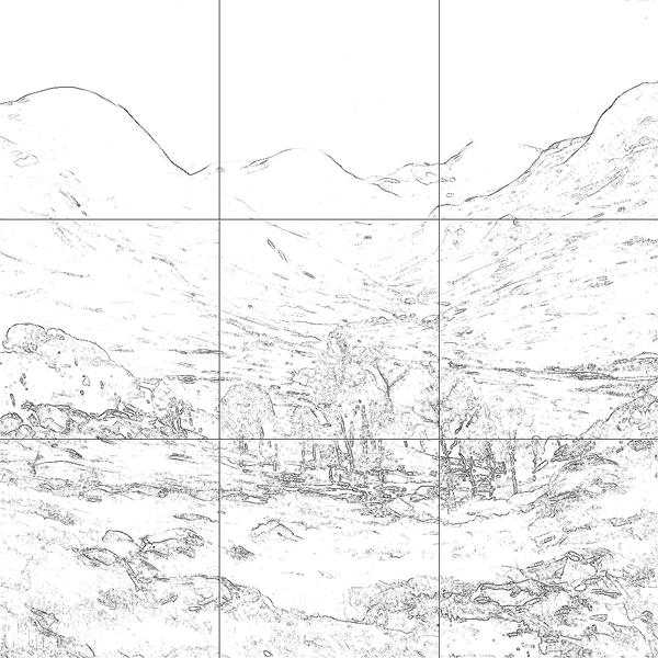 Sketch with grid