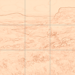 Sepia sketch with grid