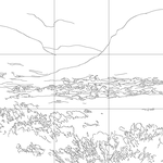 Line drawing with grid