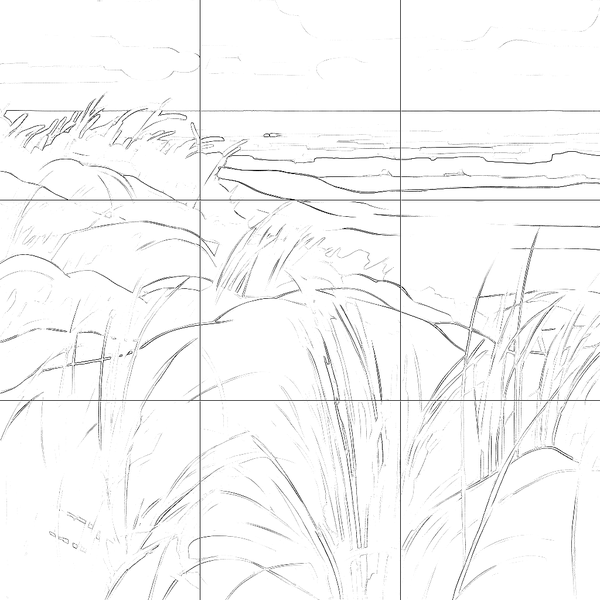 Sketch with grid