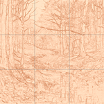 Sepia sketch with grid