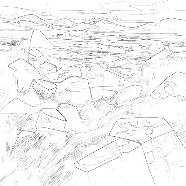 Sketch with grid