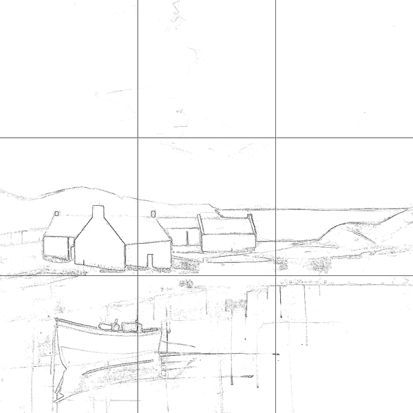 Sketch with grid