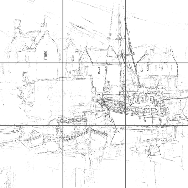 Sketch with grid