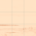 Sepia sketch with grid