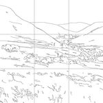 Line drawing with grid