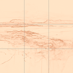 Sepia sketch with grid