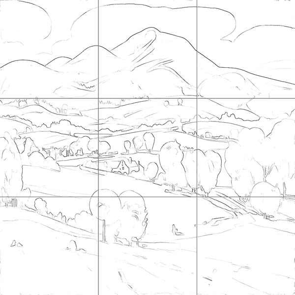 Sketch with grid