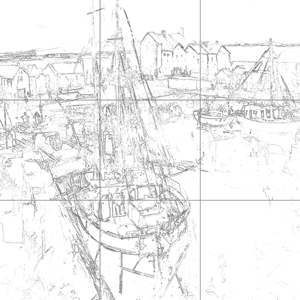 Sketch with grid