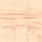 Sepia sketch with grid