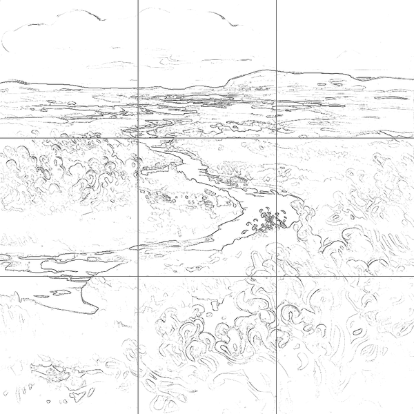 Sketch with grid