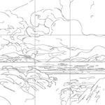 Line drawing with grid