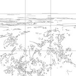 Line drawing with grid