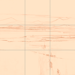 Sepia sketch with grid