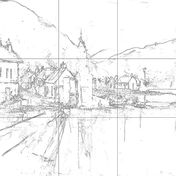 Sketch with grid