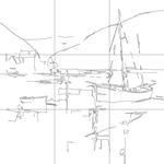 Line drawing with grid