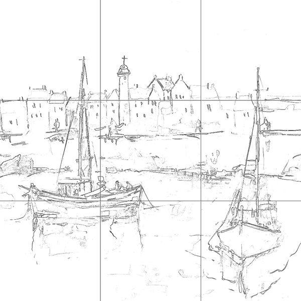 Sketch with grid