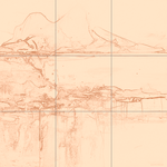 Sepia sketch with grid