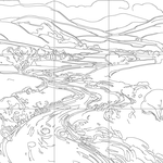 Line drawing with grid