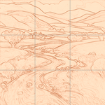 Sepia sketch with grid