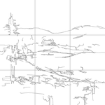 Line drawing with grid