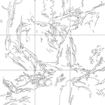 Line drawing with grid