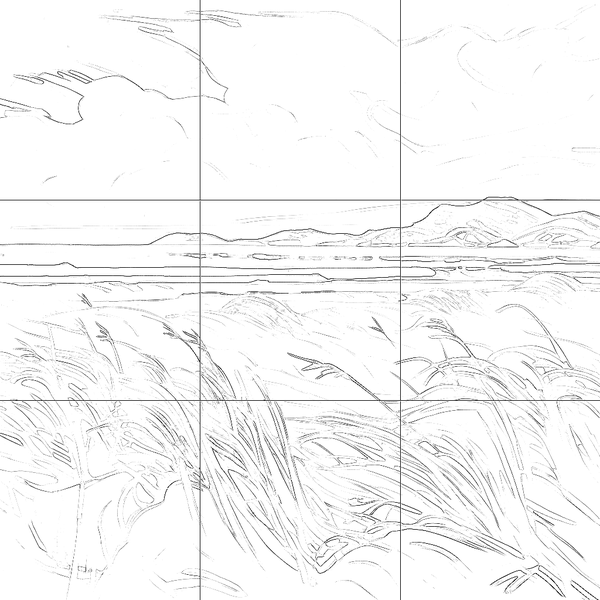 Sketch with grid