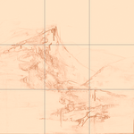 Sepia sketch with grid