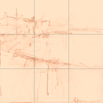 Sepia sketch with grid