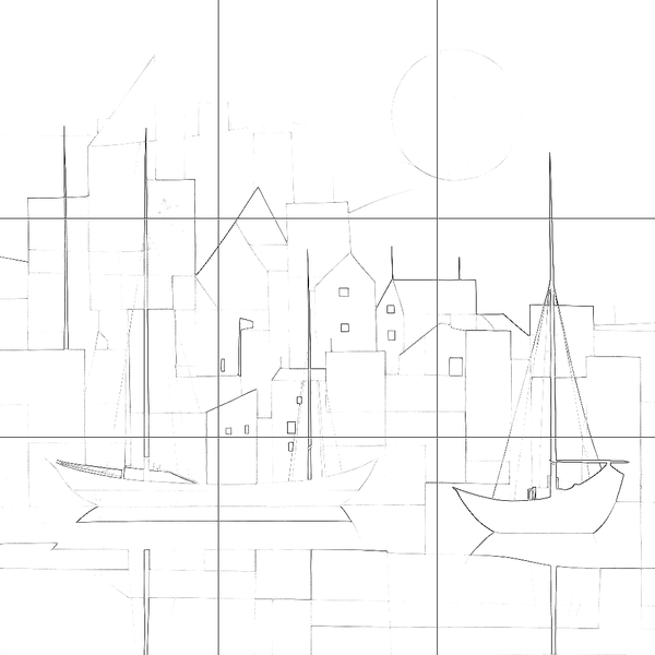 Sketch with grid