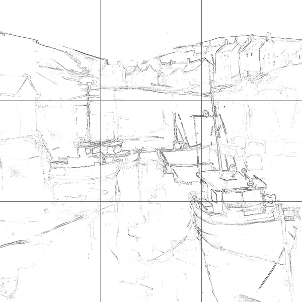 Sketch with grid