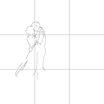 Line drawing with grid