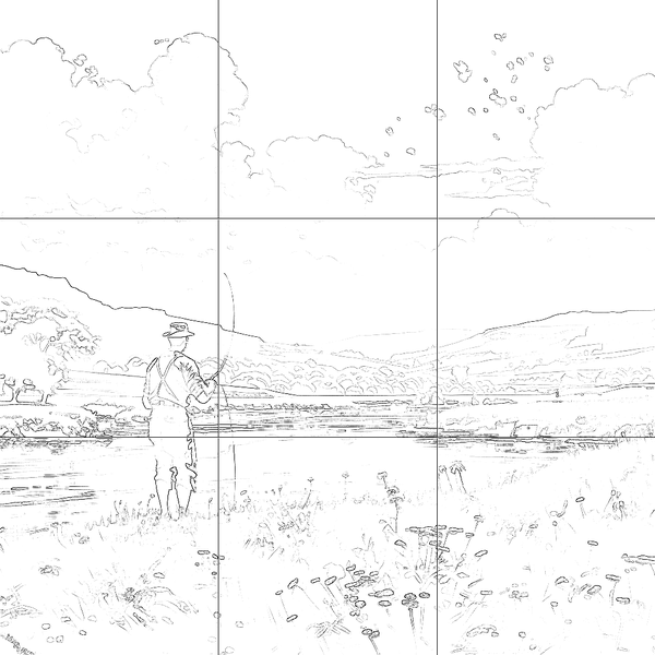 Sketch with grid