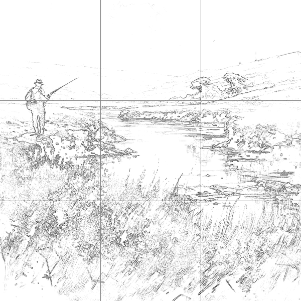 Sketch with grid
