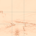 Sepia sketch with grid