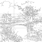 Line drawing with grid