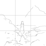 Line drawing with grid