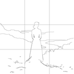 Line drawing with grid