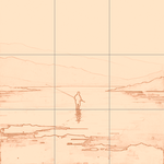 Sepia sketch with grid