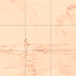 Sepia sketch with grid