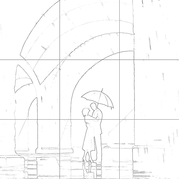 Sketch with grid