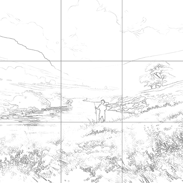 Sketch with grid