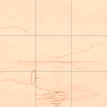 Sepia sketch with grid