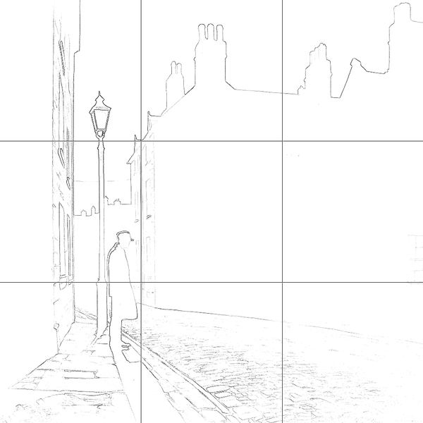 Sketch with grid