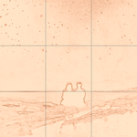 Sepia sketch with grid