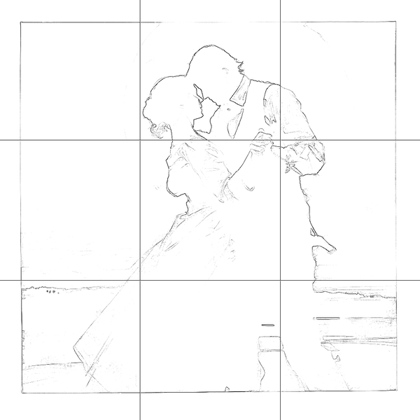 Sketch with grid