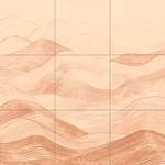 Sepia sketch with grid