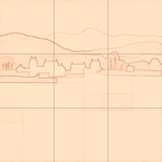 Sepia sketch with grid