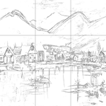 Sketch with grid