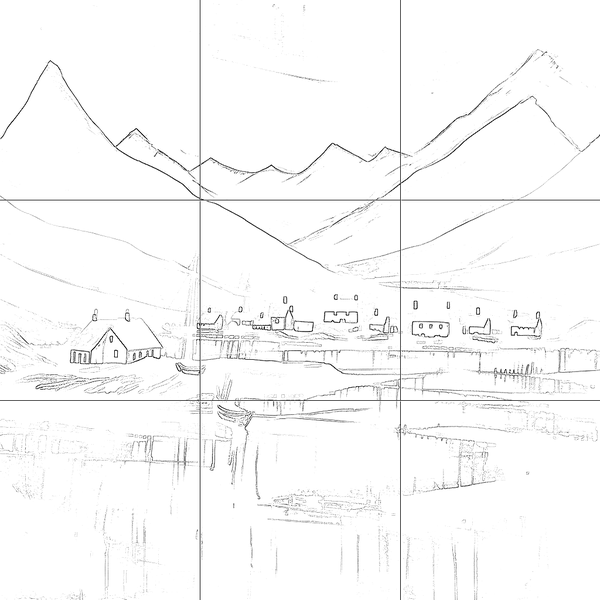 Sketch with grid